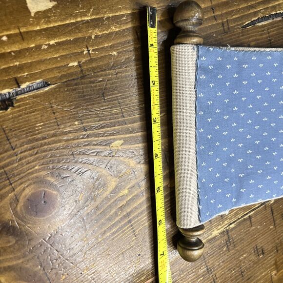 Handmade Cross Stitch Wall Hanging, WELCOME, Americana, Heart , Patriotic - Picture 5 of 5